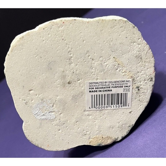 Vintage 5 3/4” Resin Snowman with Knit Toboggan Hat Christmas Winter Figurine - Picture 6 of 6